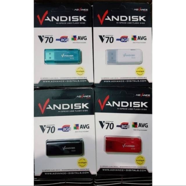 Jual Flashdisk vandisk v70 8gb flash disk vandisk v 70 / 8 gb flashdisk ...
