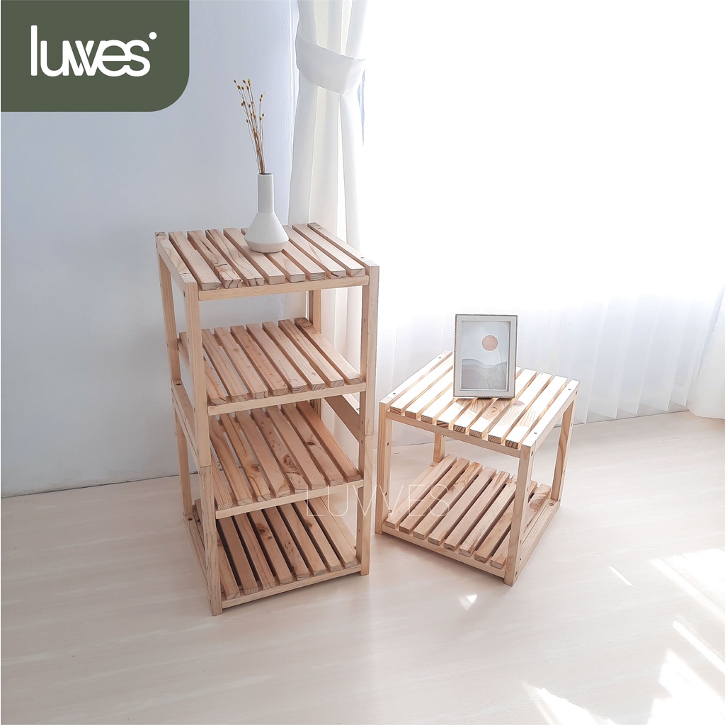 Jual Camo Wooden Shelf / Rak Kayu Serbaguna / Rak Susun Kombinasi ...
