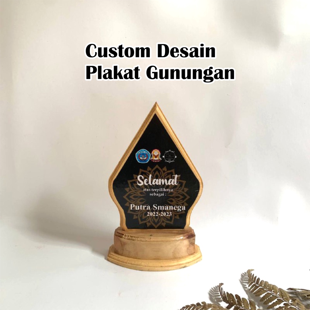 Jual Plakat Kayu Custom Plakat Kayu Tetes Air Plakat Kayu Murah Vandel