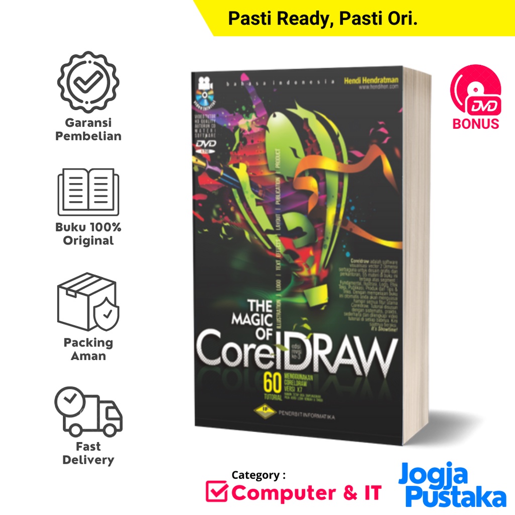 Jual Buku The Magic Of Corel Draw (60 Total Tutorials) Edisi Revisi ...