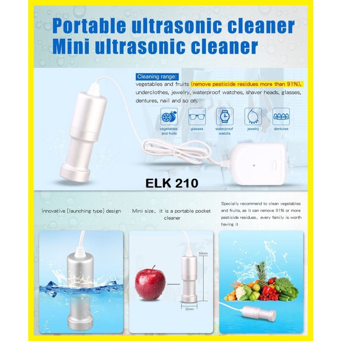 Jual Mesin Cuci Mini Portable Ultrasonic Cleaner Washing Machine CE