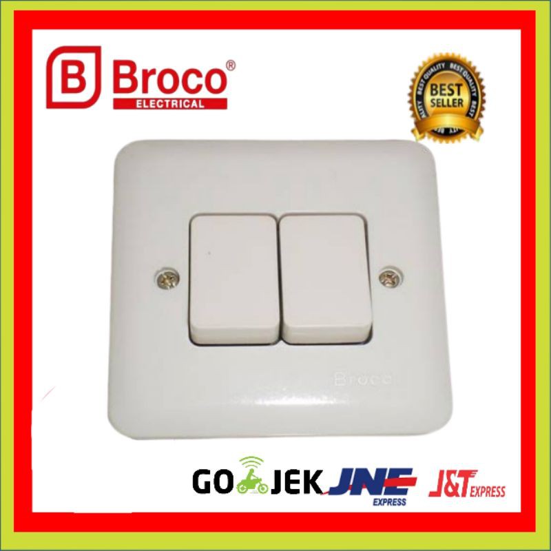 Jual IB BROCO SAKLAR SERI DOBEL PARALEL LAMPU RUMAH 2 SERI DOBEL ...
