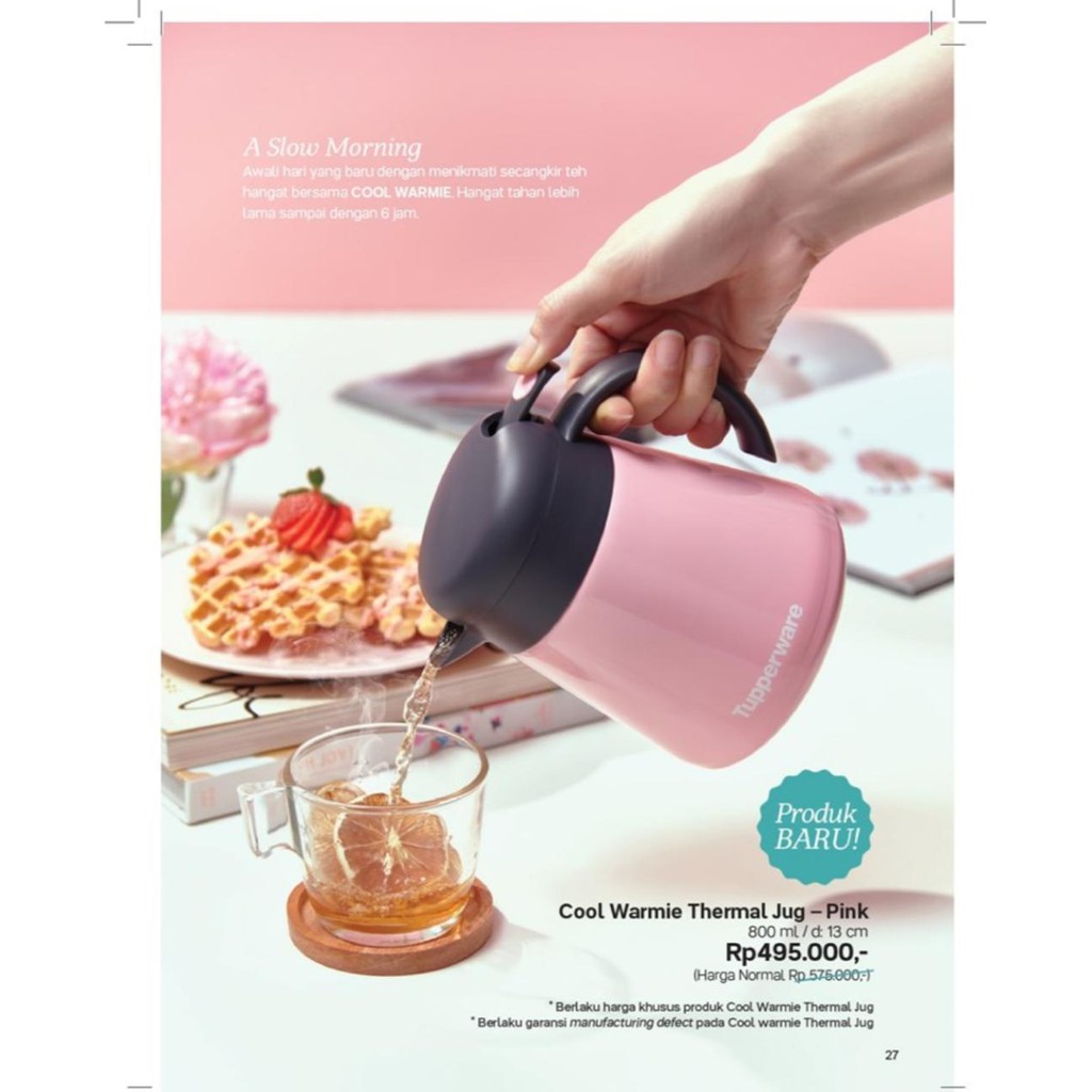 Jual TERMOS COOL WARMIE THERMAL JUG TUPPERWARE 800ml Shopee Indonesia