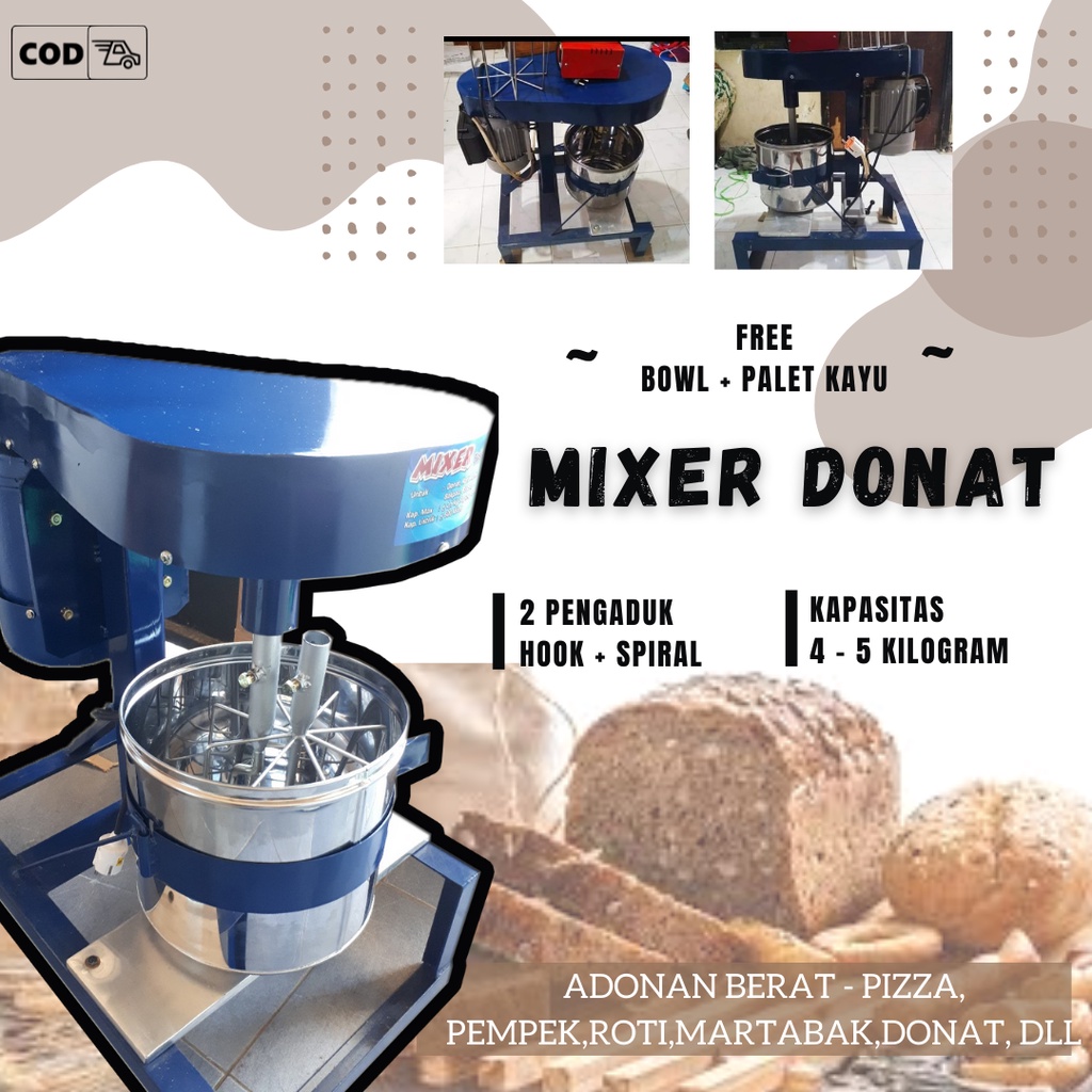 Jual Mesin Mixer Tepung Mixer Roti Ukuran 5kg Rakitan Mixer Roti Dan Donat Mixer Roti Rakitan