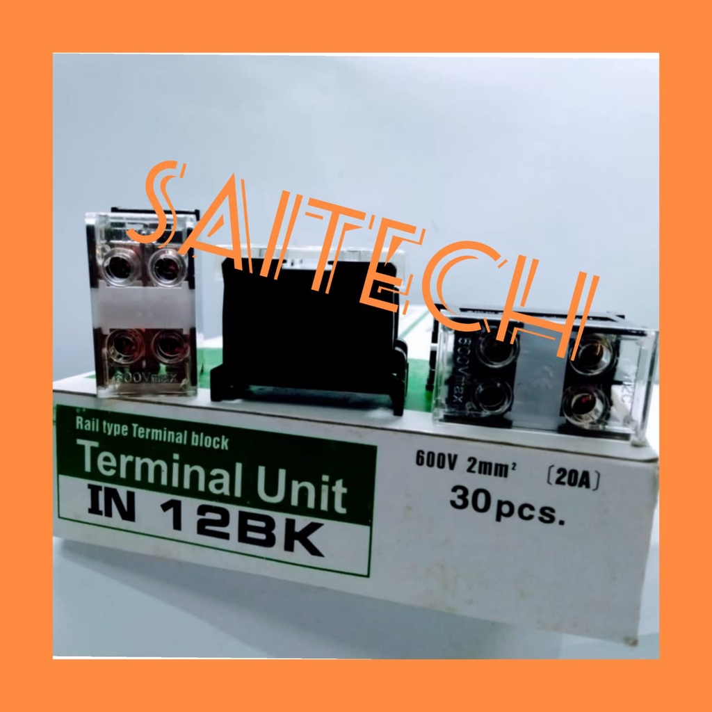 Jual Terminal Block Kaca In Bk In Terminal Blok Din Rail Pole P A Shopee Indonesia