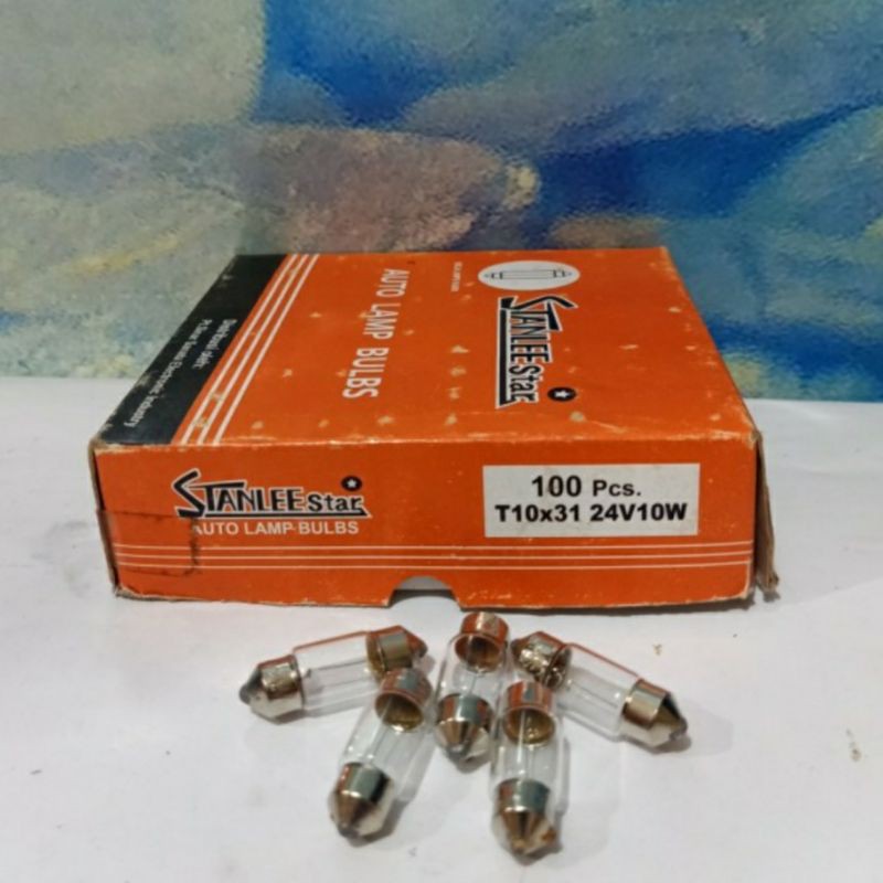 Jual Lampu Bohlam Kabin Pelafon Festoon Stanlee Star 10x31 24V 10W