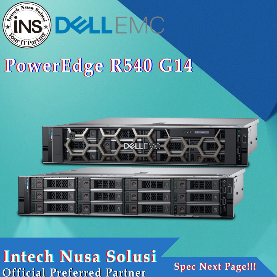 Jual DELL Server PowerEdge R540 Xeon Silver 4208 8GB 600GB SAS PSU 750W ...
