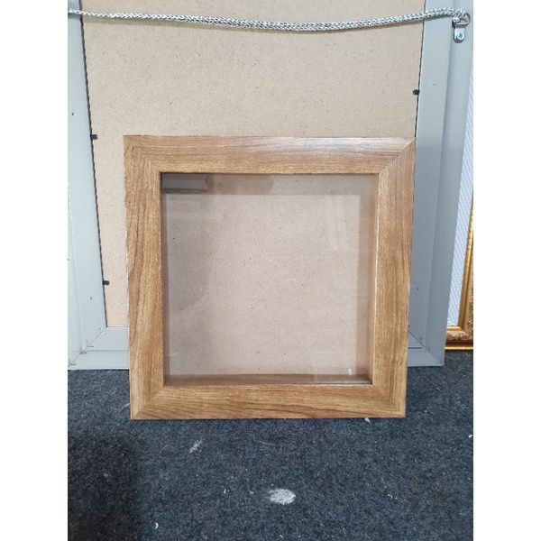 Jual Frame 3D 20x20x3cm motif kayu | Shopee Indonesia