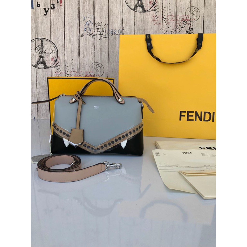 Jual Tas Fendi By The Way Monster Small BIRU MUDA MATA HITAM Mirror 2018 Shopee Indonesia