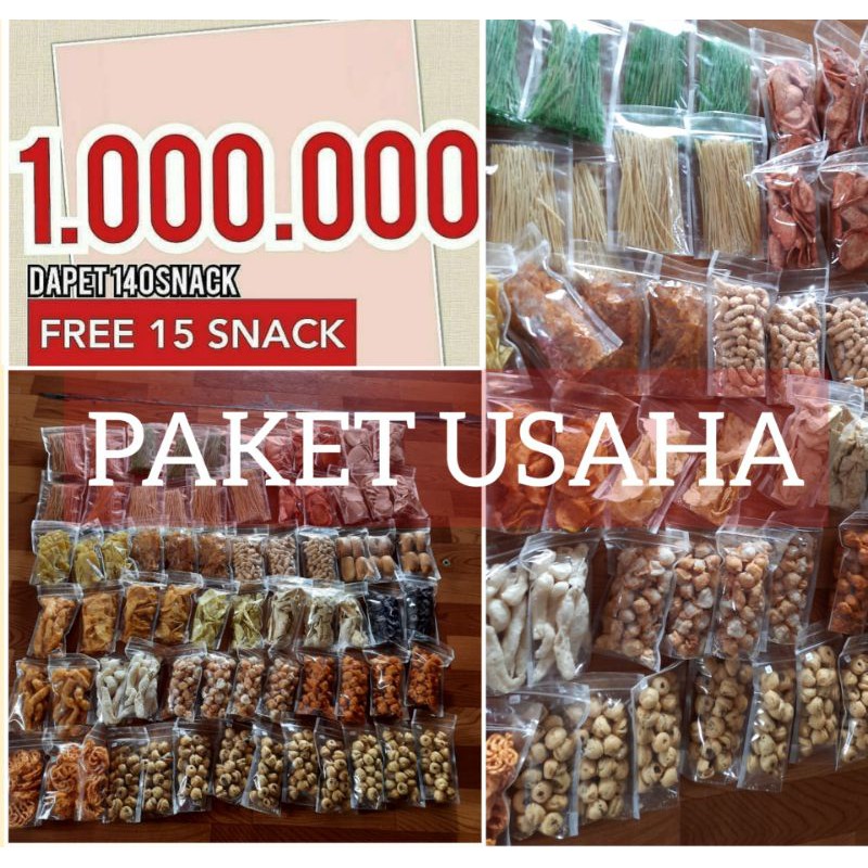 Jual PAKET USAHA 155 SNACK BEBAS PILIH makanan ringan cemilan camilan ...