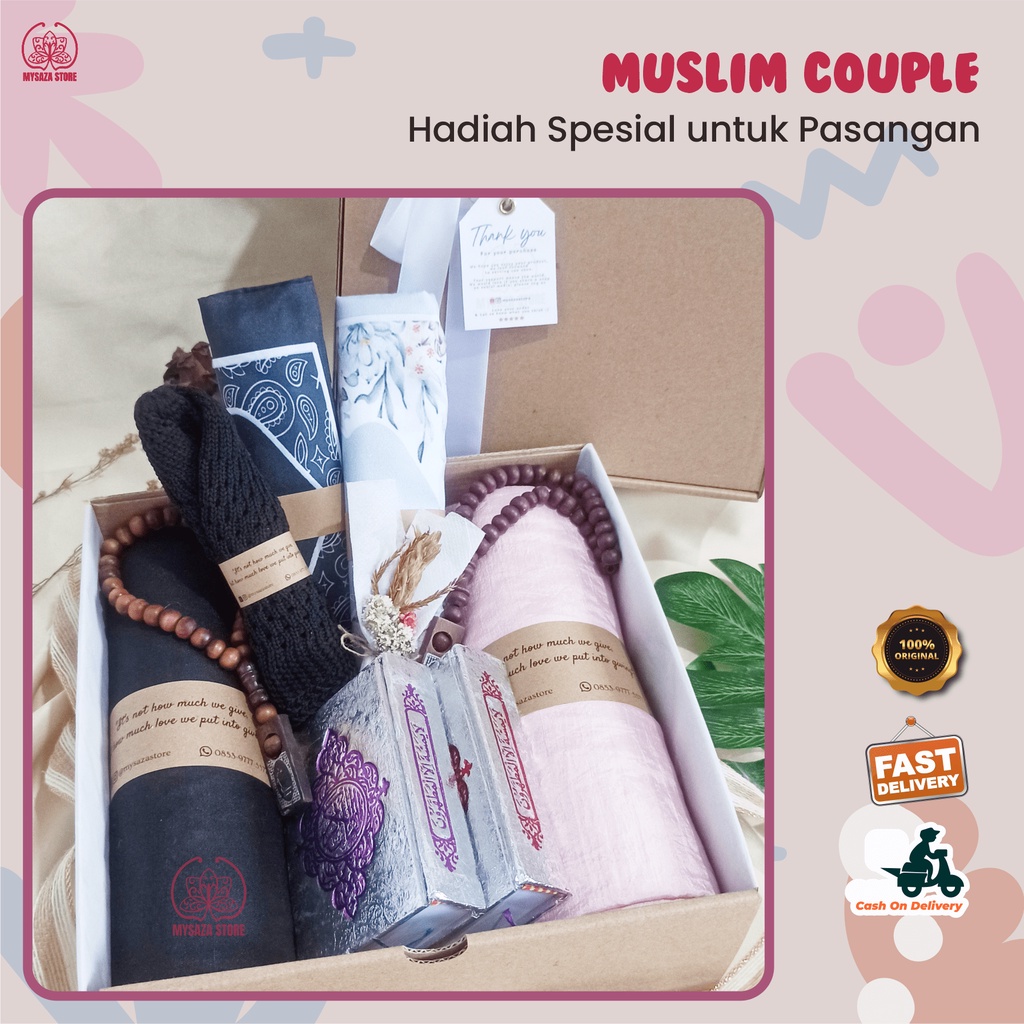 Jual Paket Gift Box Hampers Hadiah Nikahan Perlengkapan Set Alat Sholat