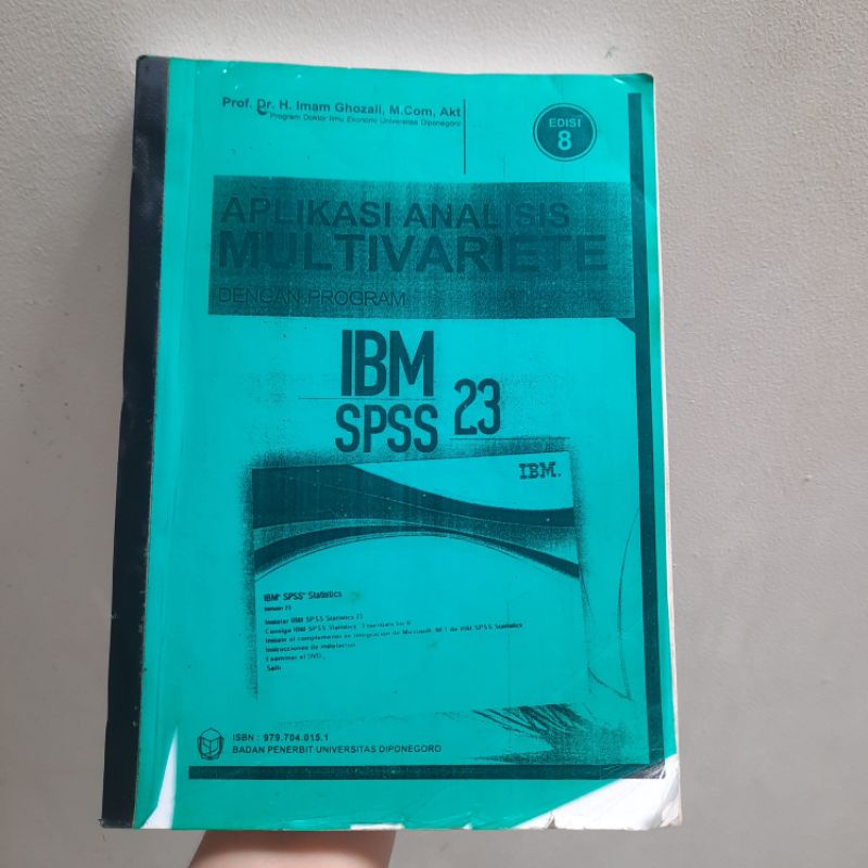 Jual Buku aplikasi analisis multivariate IBM SPSS Imam Ghozali Fotocopy ...