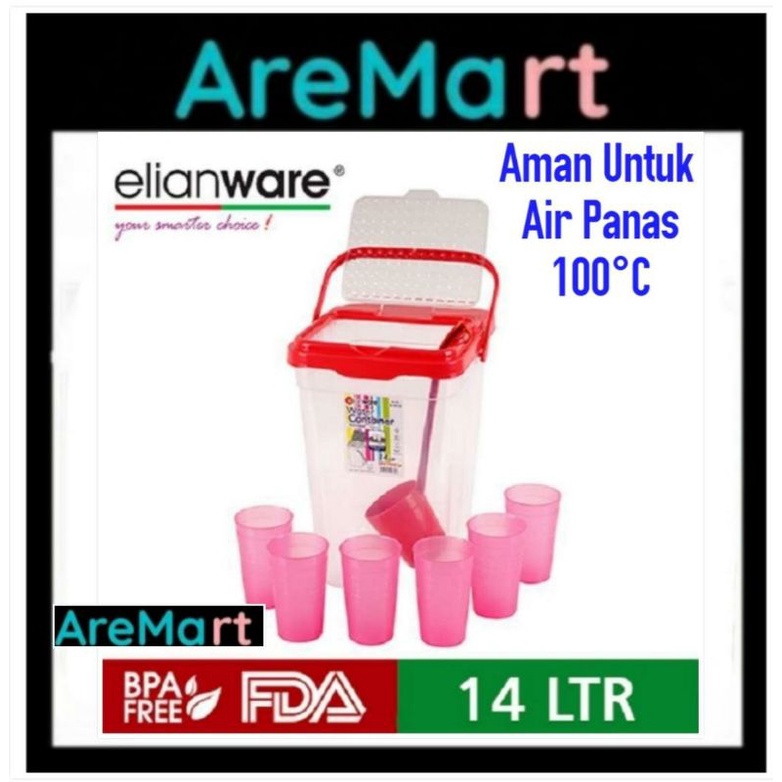 Jual Elianware Water Container With Dipper L Elianware Tempat Air