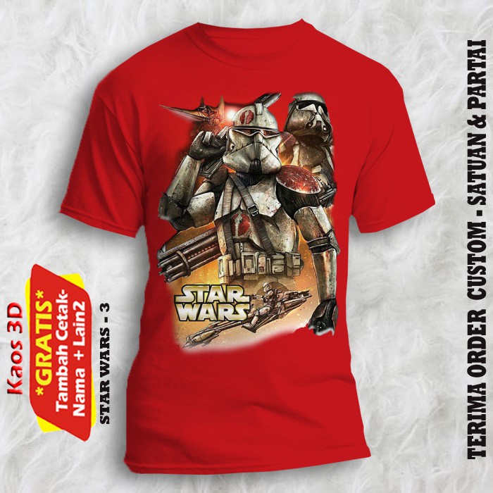 Star Wars Strom Trooper Kaos Anak Laki-laki