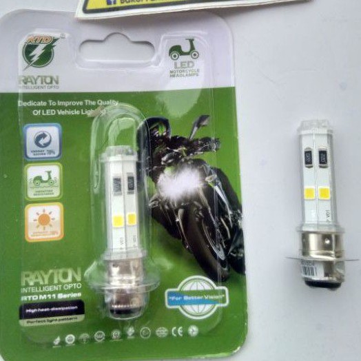 Jual lampu led motor rtd h6 m11p 4 titik led warna putih | Shopee Indonesia