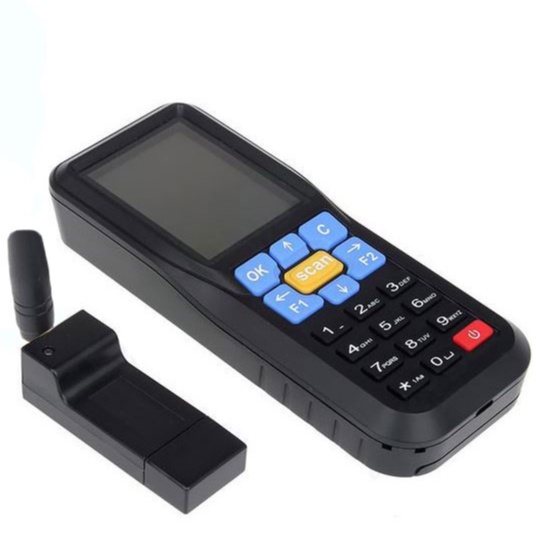 Jual Mini Barcode Scanner Data Stok 433Mhz Wireless | Shopee Indonesia