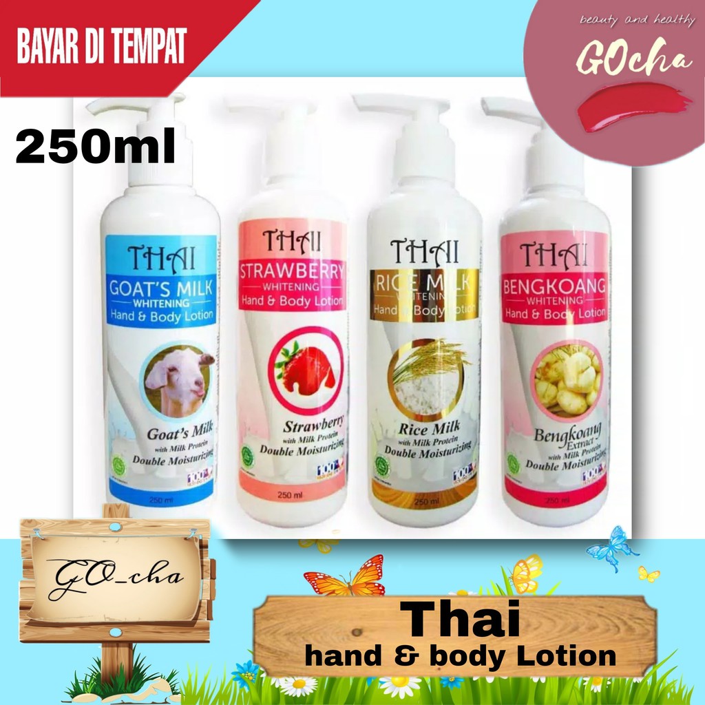 Jual THAI Goats Milk Hand Body Lotion 250ml ORIGINAL Shopee Indonesia