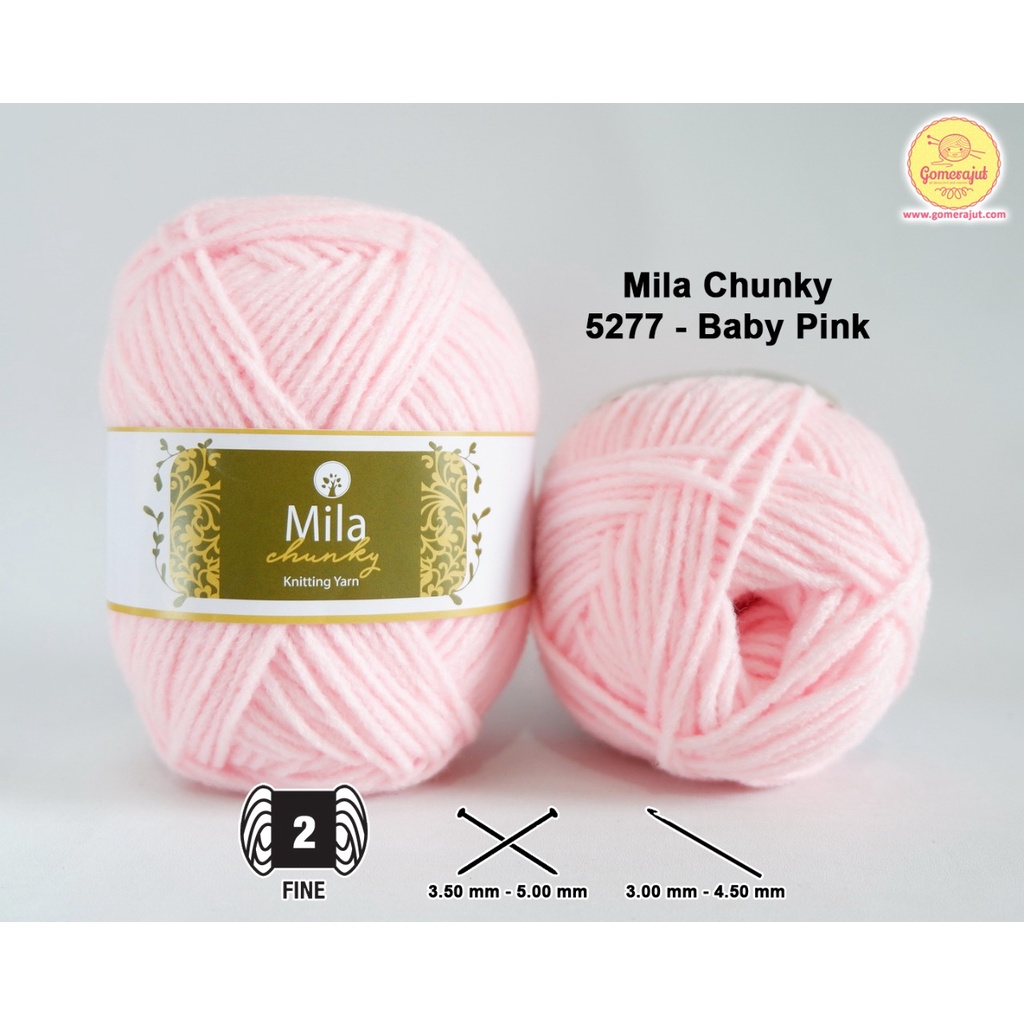 Jual Gomerajut Benang Rajut Milk Cotton Lokal Mila Chunky Shopee