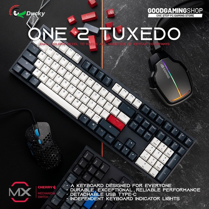 Jual Ducky One 2 Tuxedo - Gaming Keyboard | Shopee Indonesia