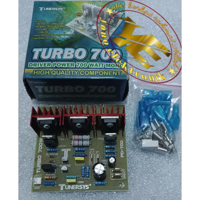 Jual Driver Power TURBO 700 Watt mono Tunersys high Component | Shopee ...