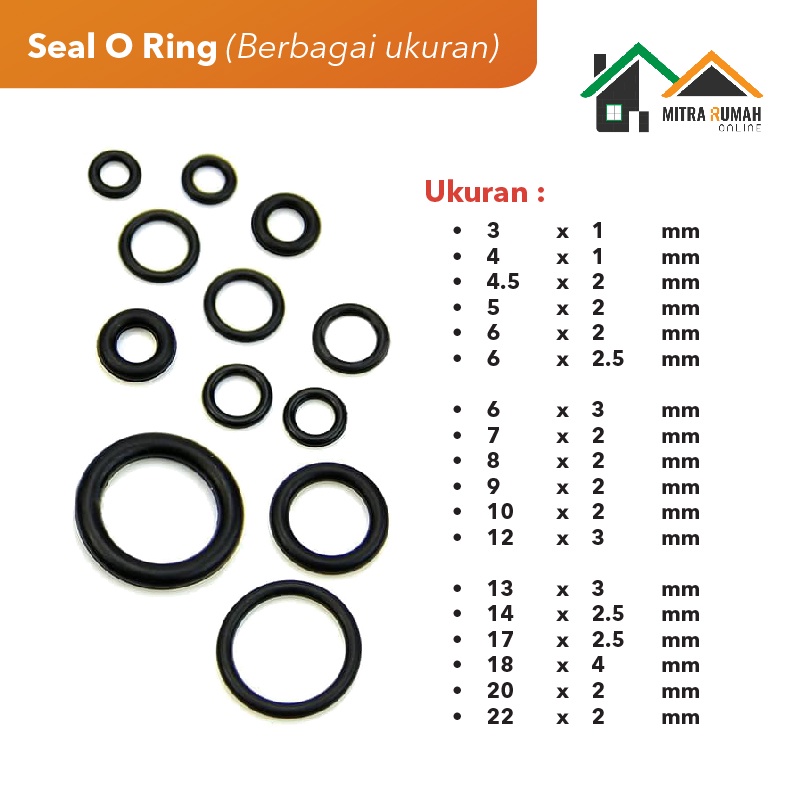 Jual Karet Rubber O Ring Seal Tightening Shopee Indonesia