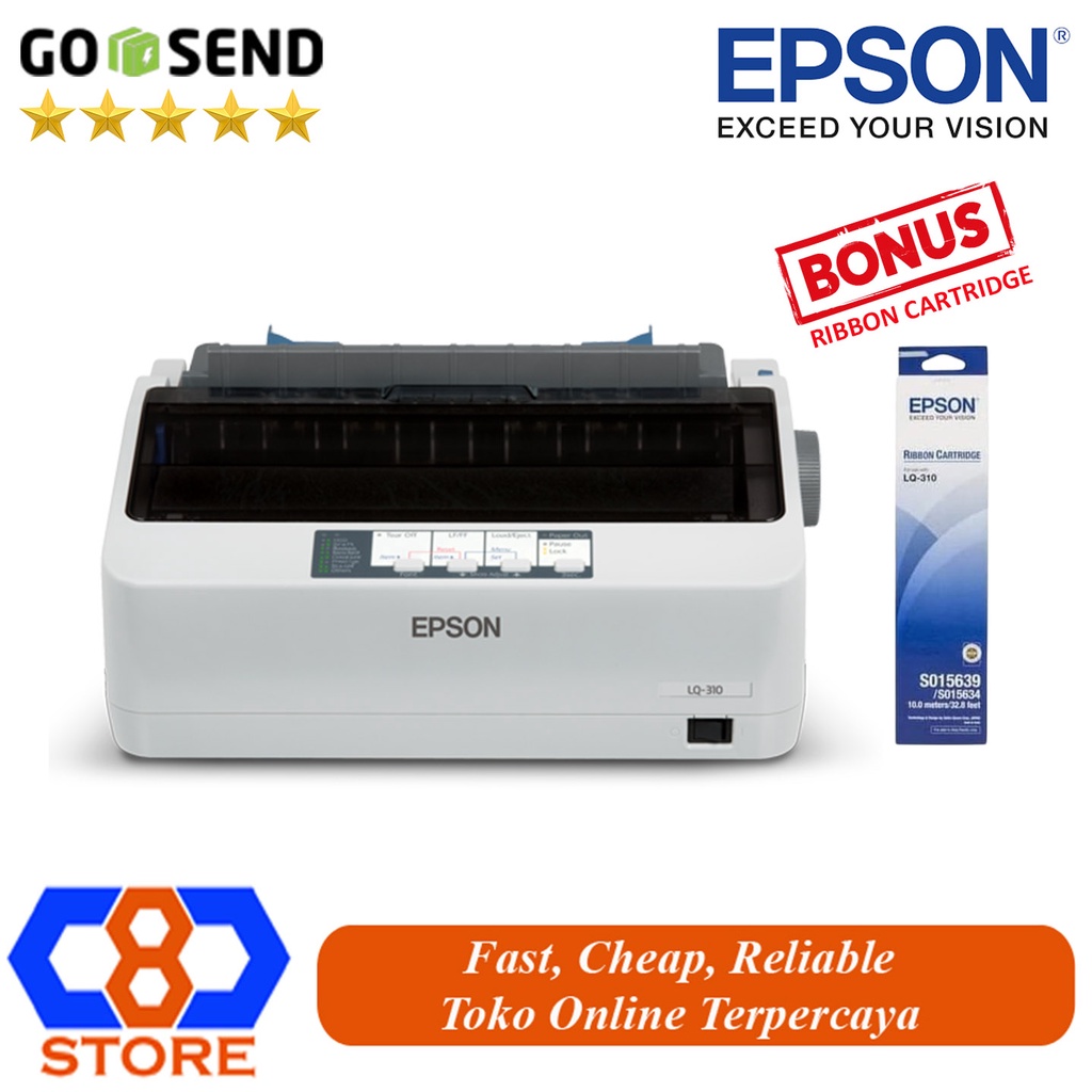 Jual PRINTER EPSON LQ310 LQ-310 DOT MATRIX PRINTER CETAK NOTA RANGKAP ...