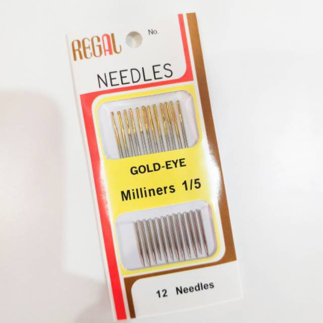 Jual 12 Pcs / Set Jarum Jahit Tangan Regal Needles DIY Bahan Stainless