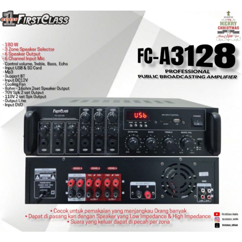 Jual AMPLI TOA MASJID/MUSHOLA AMPLI FIRSTCLASS FC A3128 ORIGINAL ...