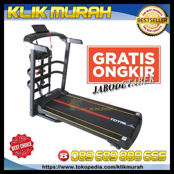Jual Alat yoga Treadmill Total / Treadmill Elektrik 3 Fungsi Tl615 / 3