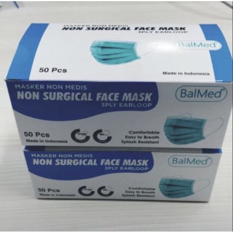 Jual MASKER NON MEDIS BALMED PACK (50pcs) | Shopee Indonesia