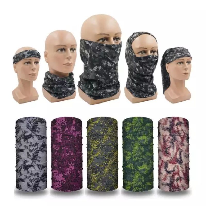 Jual ( paket 3 pcs) masker baf multi pungsi masker kain polos dan motif ...