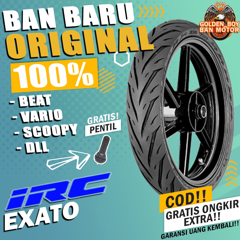 Jual Ban Motor Matic Tubles Beat Irc Exato Ring Tubles Sepasang Paket Ban Motor Matic Depan