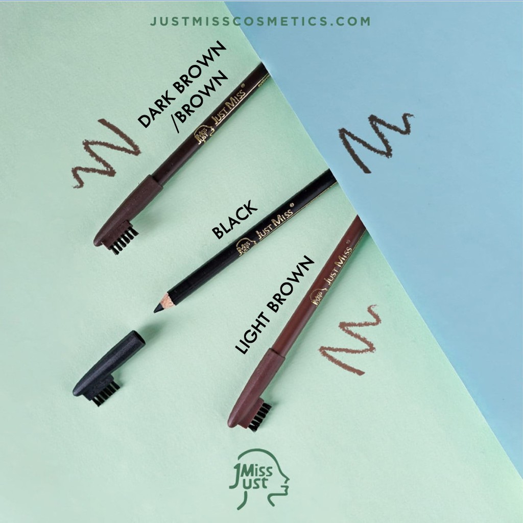 Jual JUST MISS [209M] Pensil Alis Plus Kuas Sikat Eyebrow Pencil ...