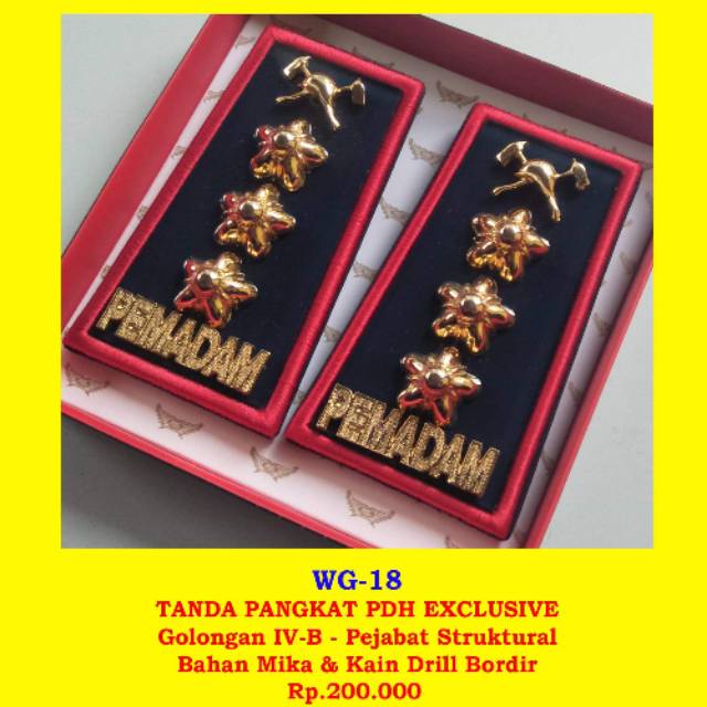 Jual Pangkat Pemadam PDH 4b / BAC Exlusif / Akrilik / WG-18 | Shopee ...