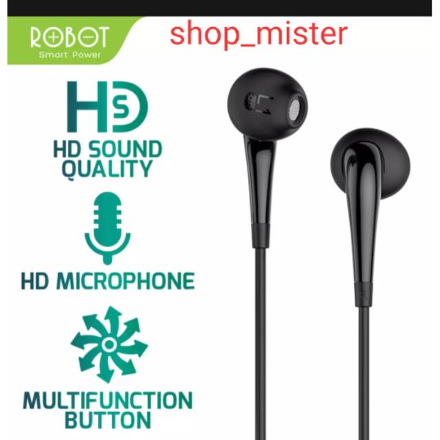 Jual HEADSET/EARPHONE ROBOT RE701 RE10 RE 20 RE 50 soft in-ear 3.5mm ...