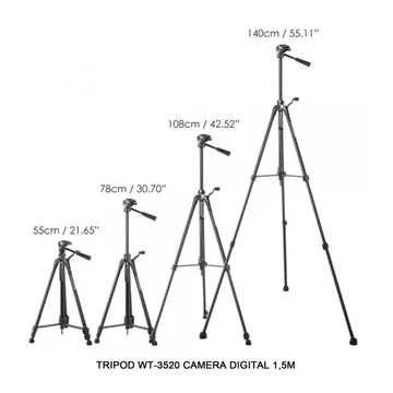 Tripod Handphone Camera Digital Universal Wt 3520 Portable Bisa Landscape Penyangga Hp Kamera