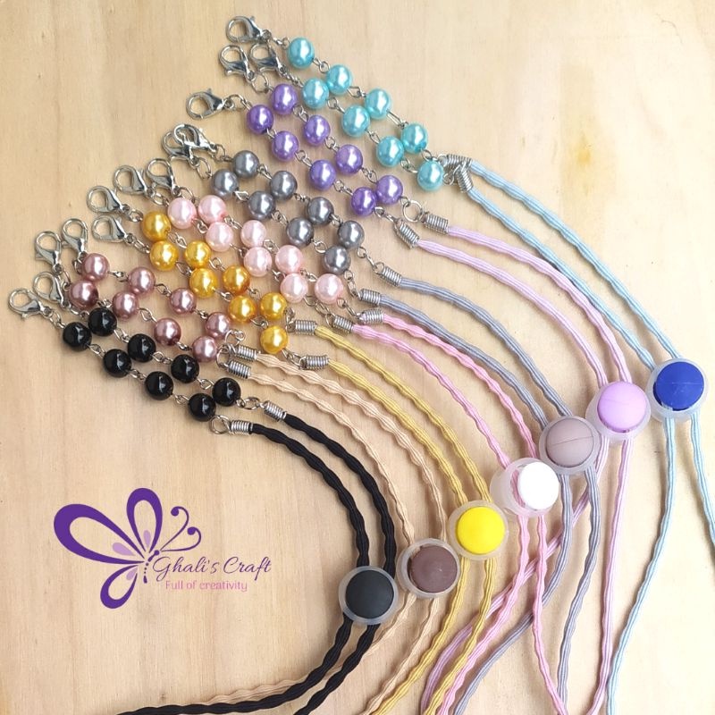 Jual Strap masker Kalung masker /Strap masker 2in1 hijab Ameera ...