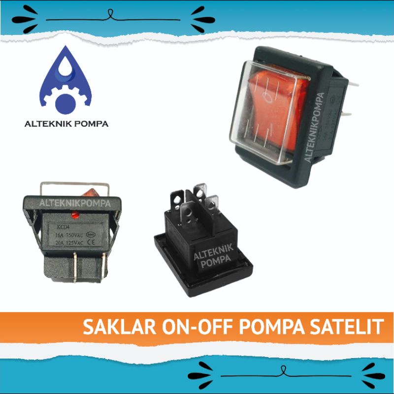 Jual SAKLAR/TOMBOL/SWITCH ON-OFF POMPA SATELIT | Shopee Indonesia