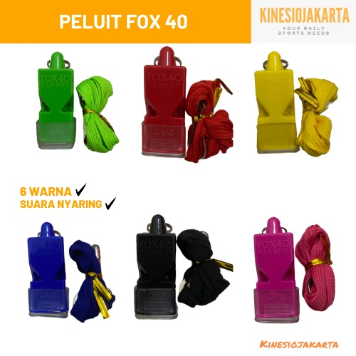 Jual Peluit FOX40 / Whistle Peluit Olahraga Fox 40 Pluit Wasit / Parkir ...