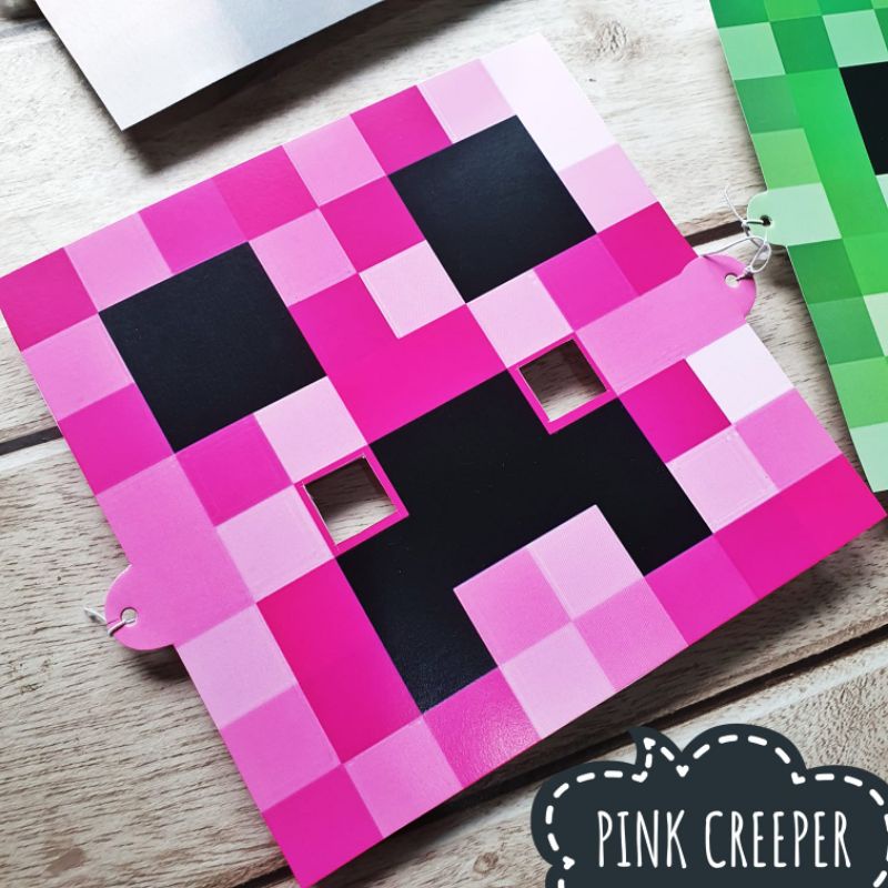 Jual Minecraft Topeng Pesta Mask Birthday Aksesoris Ulang Tahun Anak ...