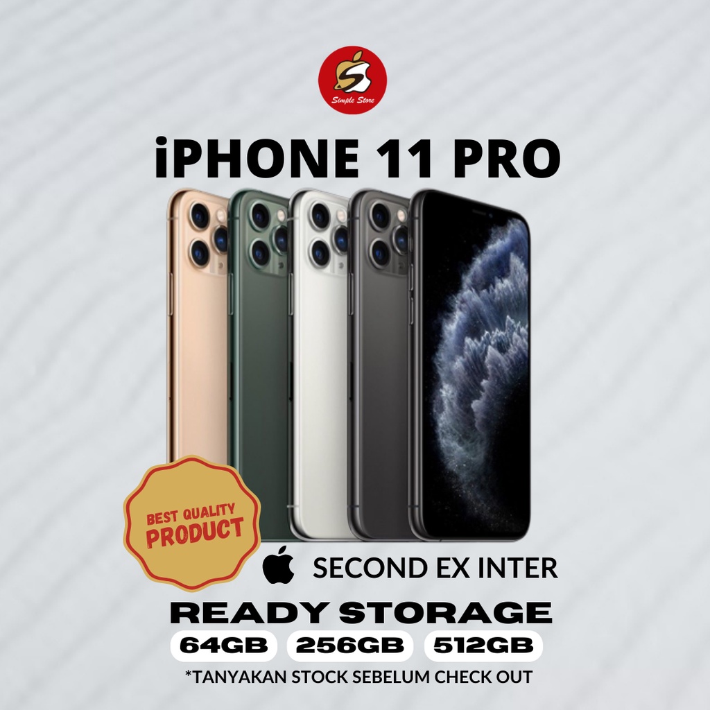 Jual iPhone 11 PRO 64GB SECOND LIKE NEW GARANSI INTERNATIONAL | Shopee