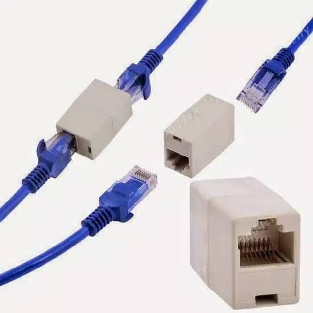 Jual Sambungan Kabel LAN Internet UTP RJ45 Ekstension Extension ...