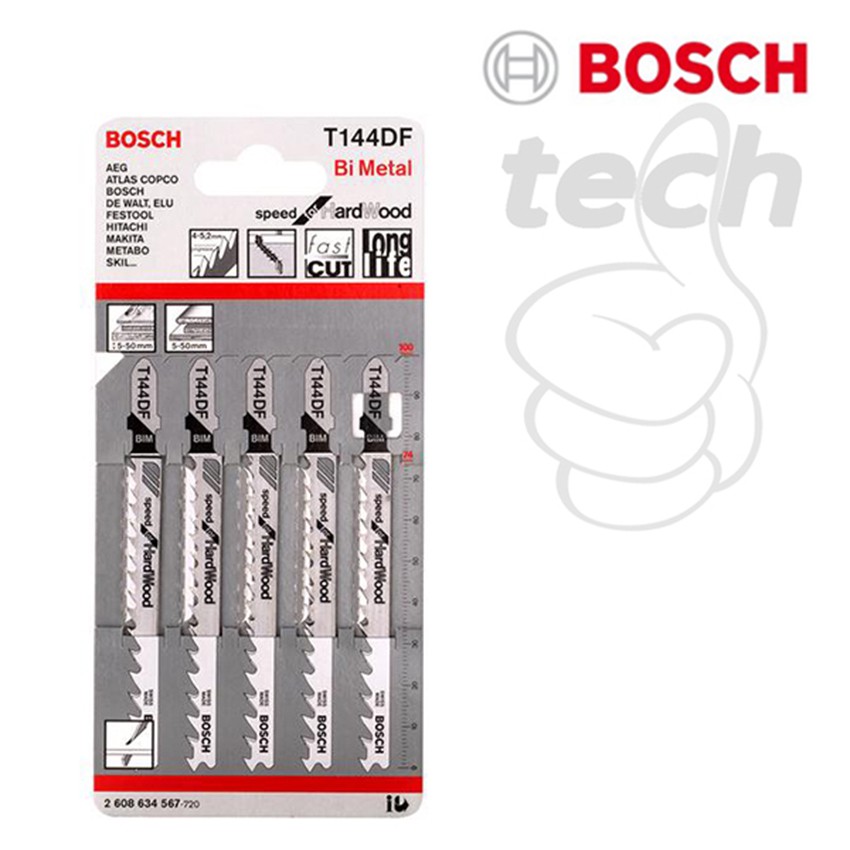 Jual Mata Jigsaw / Jigsaw Blade Bosch T144DF / T 144 DF 5pcs/Pack