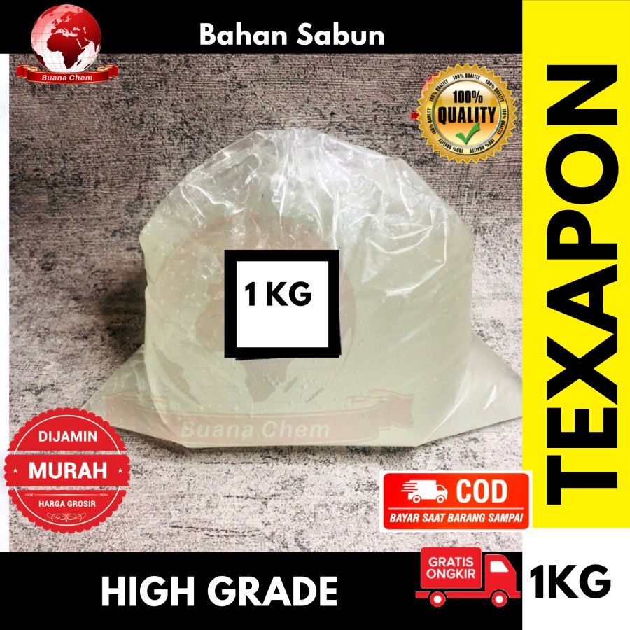 Jual Texapon 1kg / Emal N70 / SLS / SLES / Ecosol / Bahan Sabun