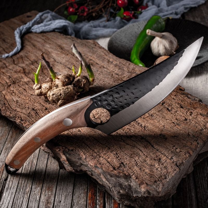 Jual Pisau Berburu Hunting Boning Knife Survival Tool Pisau Dapur Chef Knife Carbon Stainless