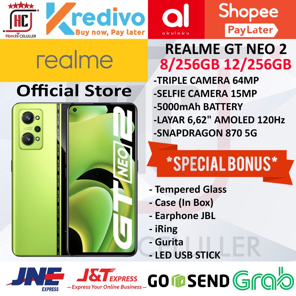 Jual REALME GT NEO 2 12/256GB RAM 8/256GB 12GB ROM 256GB GARANSI RESMI ...