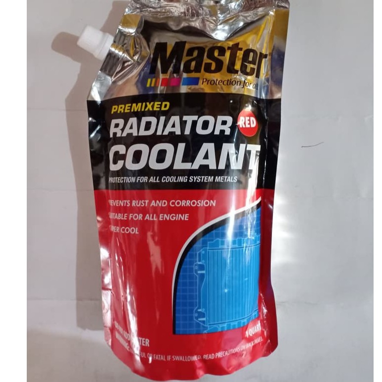 Jual Master Air Radiator Coolant Merah 1 Liter Cairan Pendingin Mobil ...