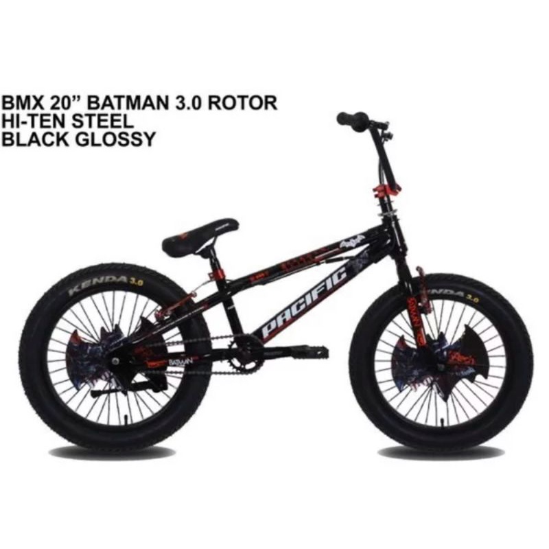Jual Sepeda BMX 20 Inci Batman Hotshot 3.0 tidak Rotor Ban Besar ...
