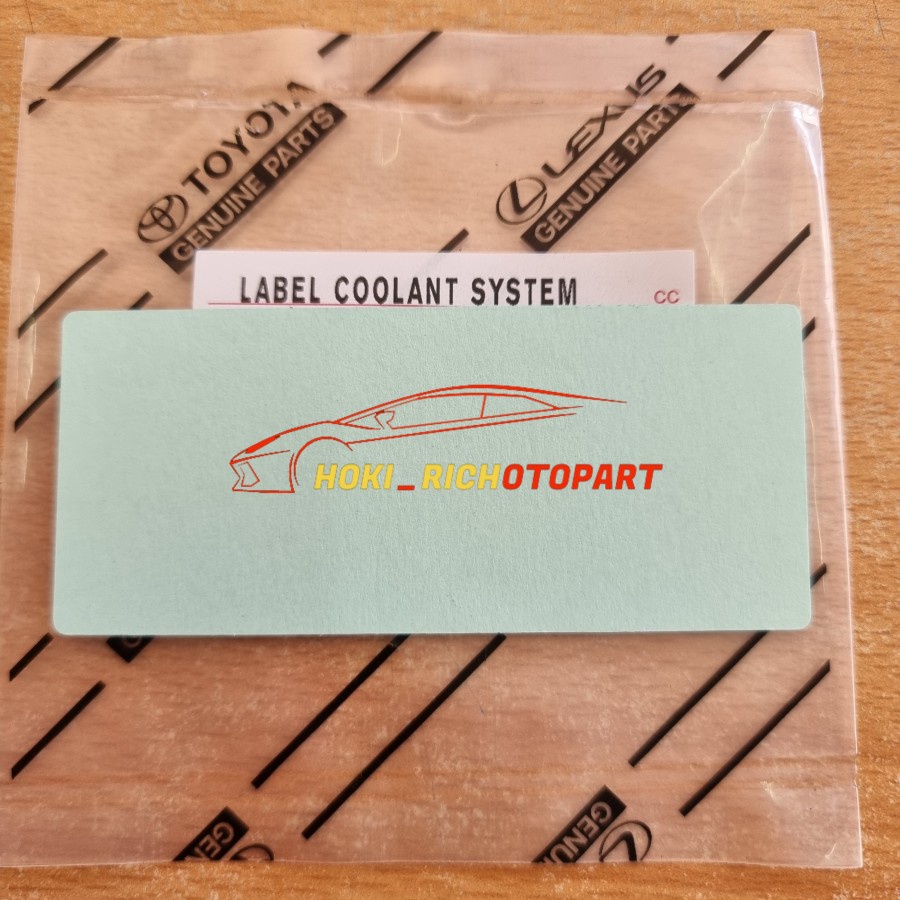 Jual Stiker LABEL Coolant System Innova Reborn Fortuner Vrz Original ...
