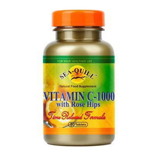 Jual SEA QUILL VIT C 1000 T/R (50 TABS) BOTOL | Shopee Indonesia